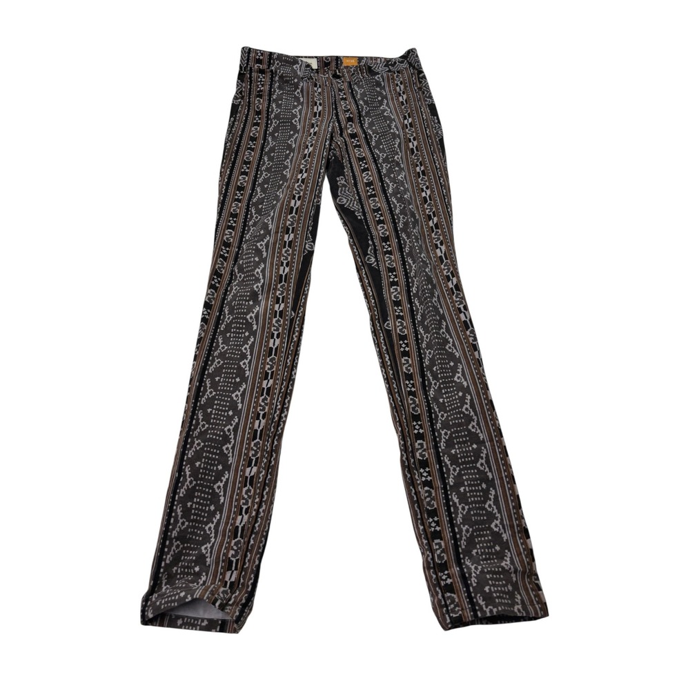 Pilcro and the‎ Letterpress Geometric Print Corduroy  Brown Black Womens 26X31